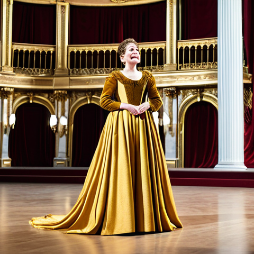 보컬트레이너 이론시험 전략 - **

"A professional opera singer, fully clothed in an elegant, floor-length gown, performing on a br...