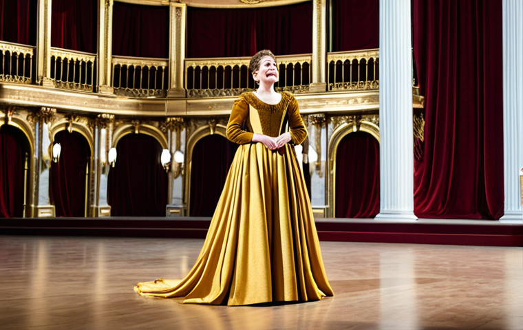 보컬트레이너 이론시험 전략 - **

"A professional opera singer, fully clothed in an elegant, floor-length gown, performing on a br...